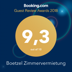 Ausgezeichnet 2019 Guest Review Awards Booking.com